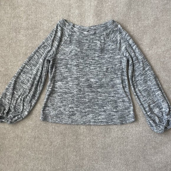 Lou & Grey Tops - Lou & Grey Sweatshirt Womens XS Grey Terry Pullover Comfort Lounge Sweater